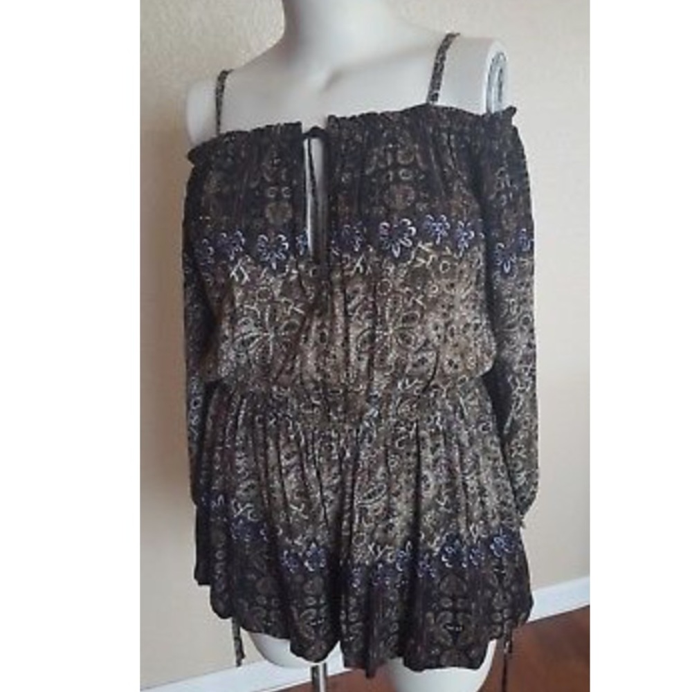 Free People So Divine Off-The-Shoulder Romper